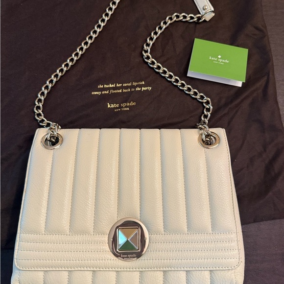 Kate Spade Gold Coast Evangeline Clotted Cream # WKRU1933 Pre Loved - Picture 5 of 15